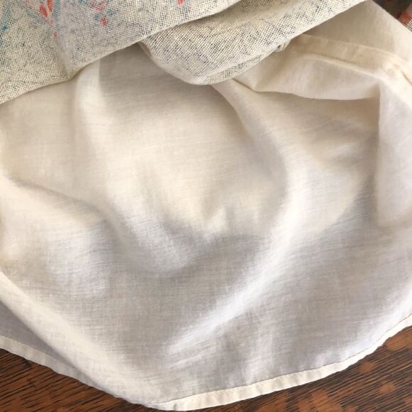 Lucky Brand Black and White Print Shift Dress With Colorful Borders and Sequins - Picture 8 of 16